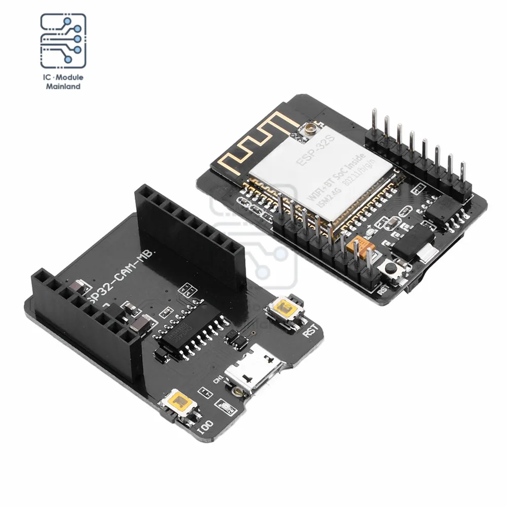 ESP32-CAM WIFI Bluetooth Development Board ESP32-S Module 2 Megapixel OV2640 Camera Type-C/Micro USB Interface Expansion Module