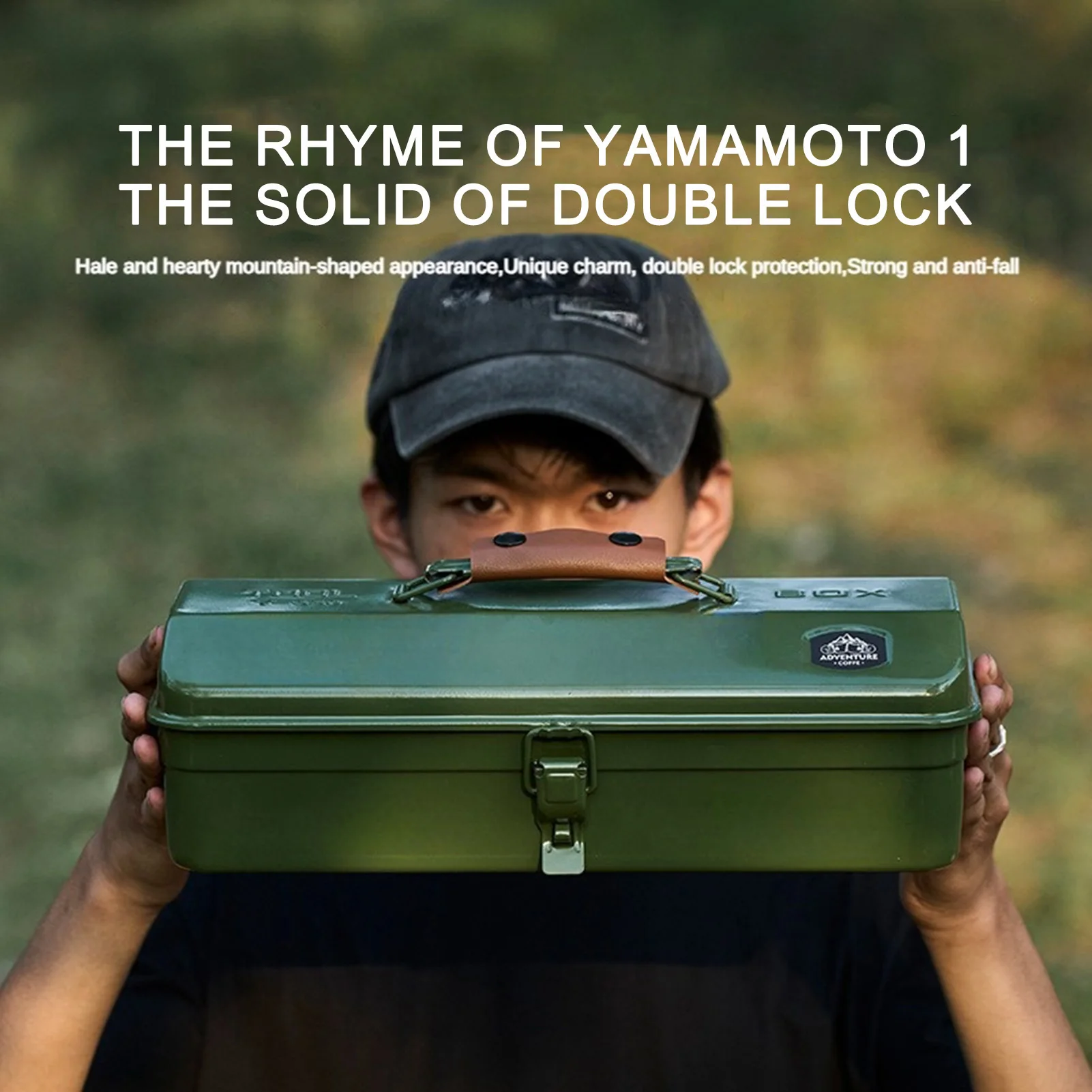 Portable Metal Tool Storage Box with Double Lock Design Corrosion Resistant Box Suitable for Car Workshop