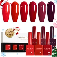 6 uds/kit CANNI HEMA TPO FREE juego de esmalte de uñas en Gel Color precioso semipermanente remojo UV LED barniz de uñas en Gel regalo de Navidad