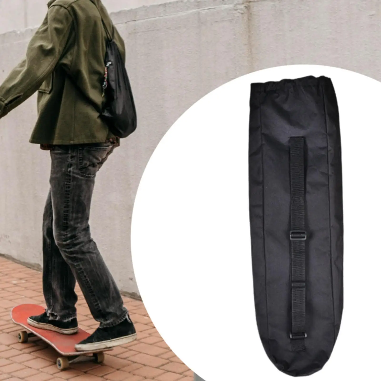 Skateboard Tasche Trage tasche 600d wasserdichte Geschenke Mode verstellbare Kordel zug Tasche Aufbewahrung organisator für Skateboards im Freien