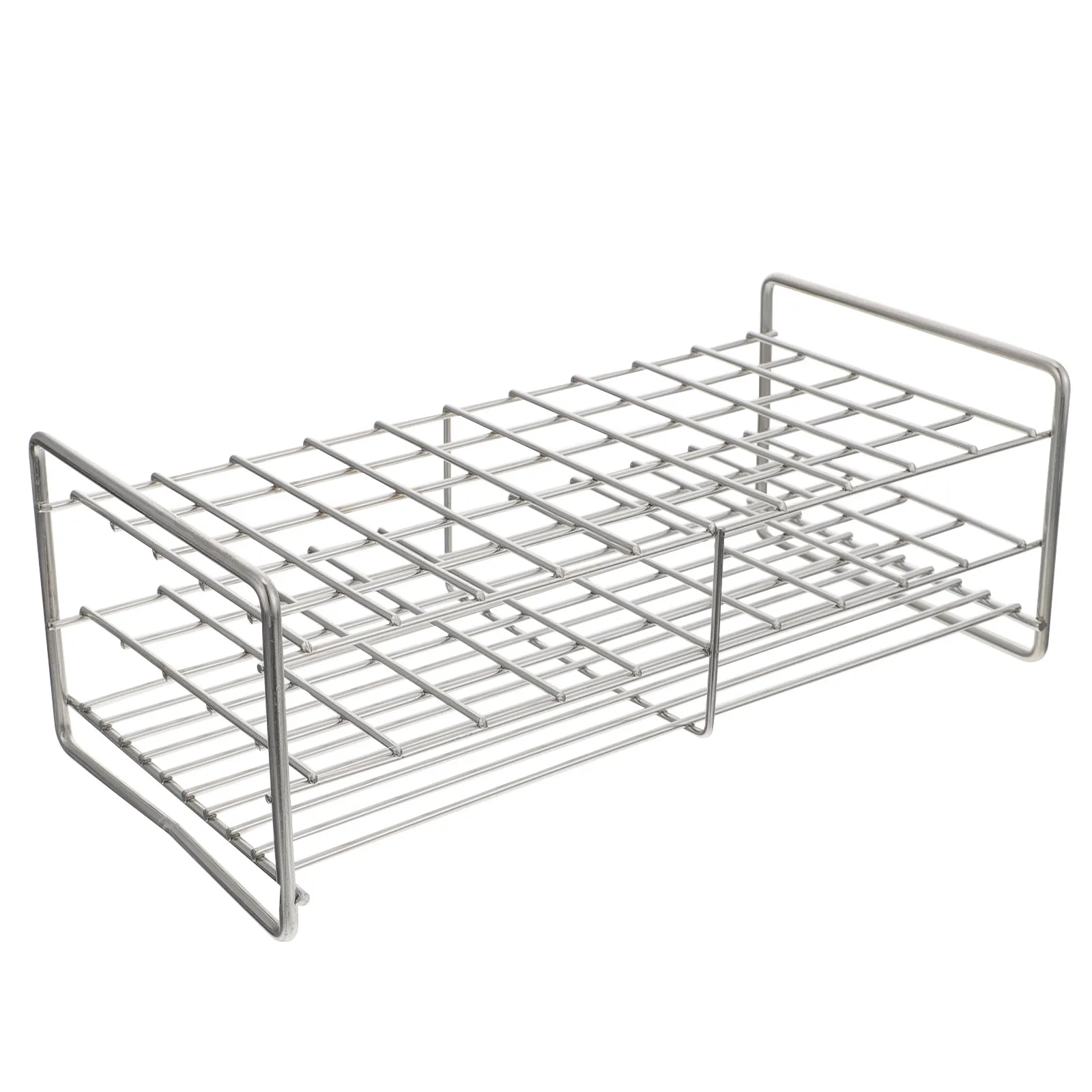 1Pcs Square Test Tube Rack Sturdy Durable Laboratory Holder Three-Tier Design for 50 Tubes Scientific Supply Jewelry Gumballs view 4