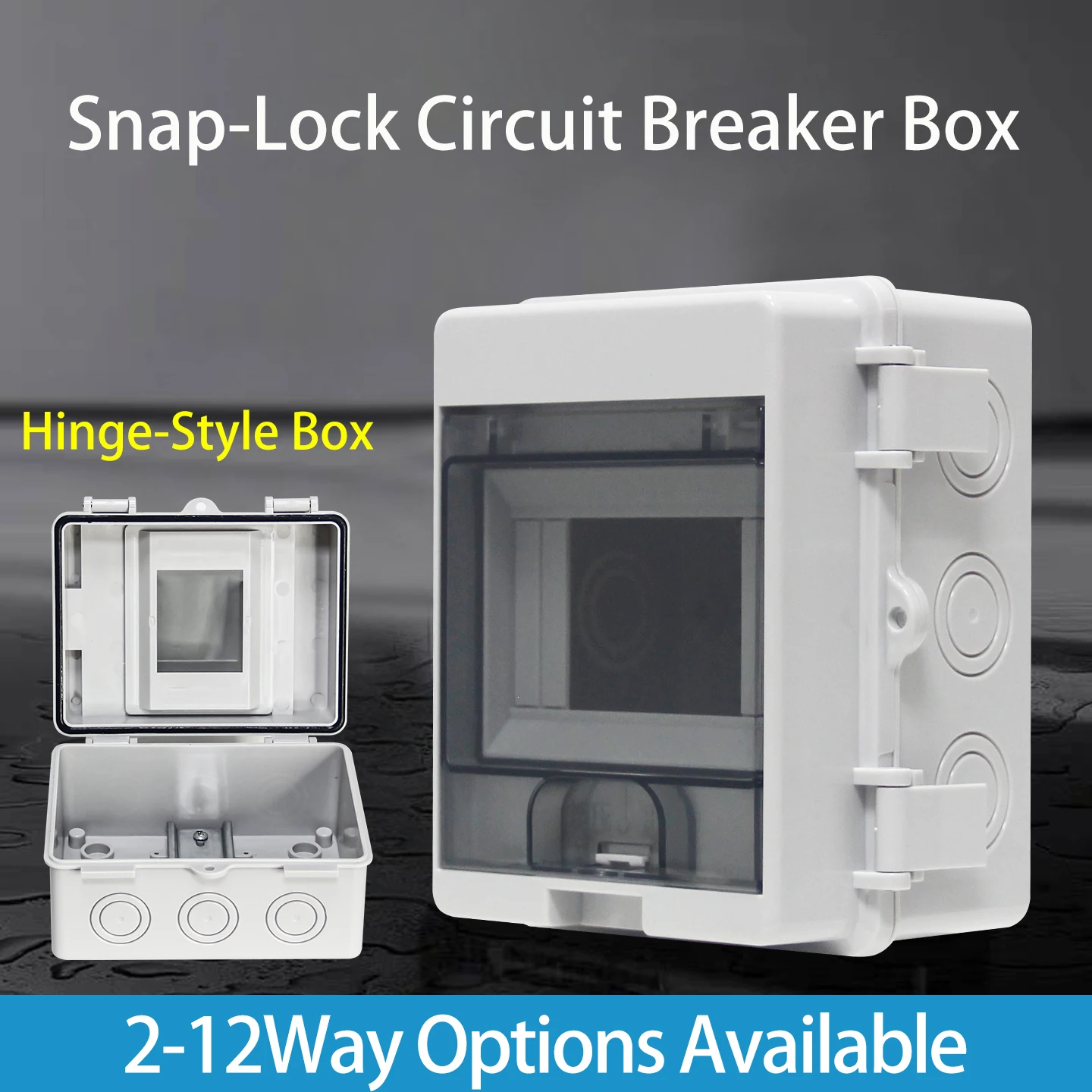 HTD Series Junction Box 2/3/4/5/8/10/12/WAY PC Plastic Outdoor Electrical IP66 Waterproof Distribution Box Switch Box