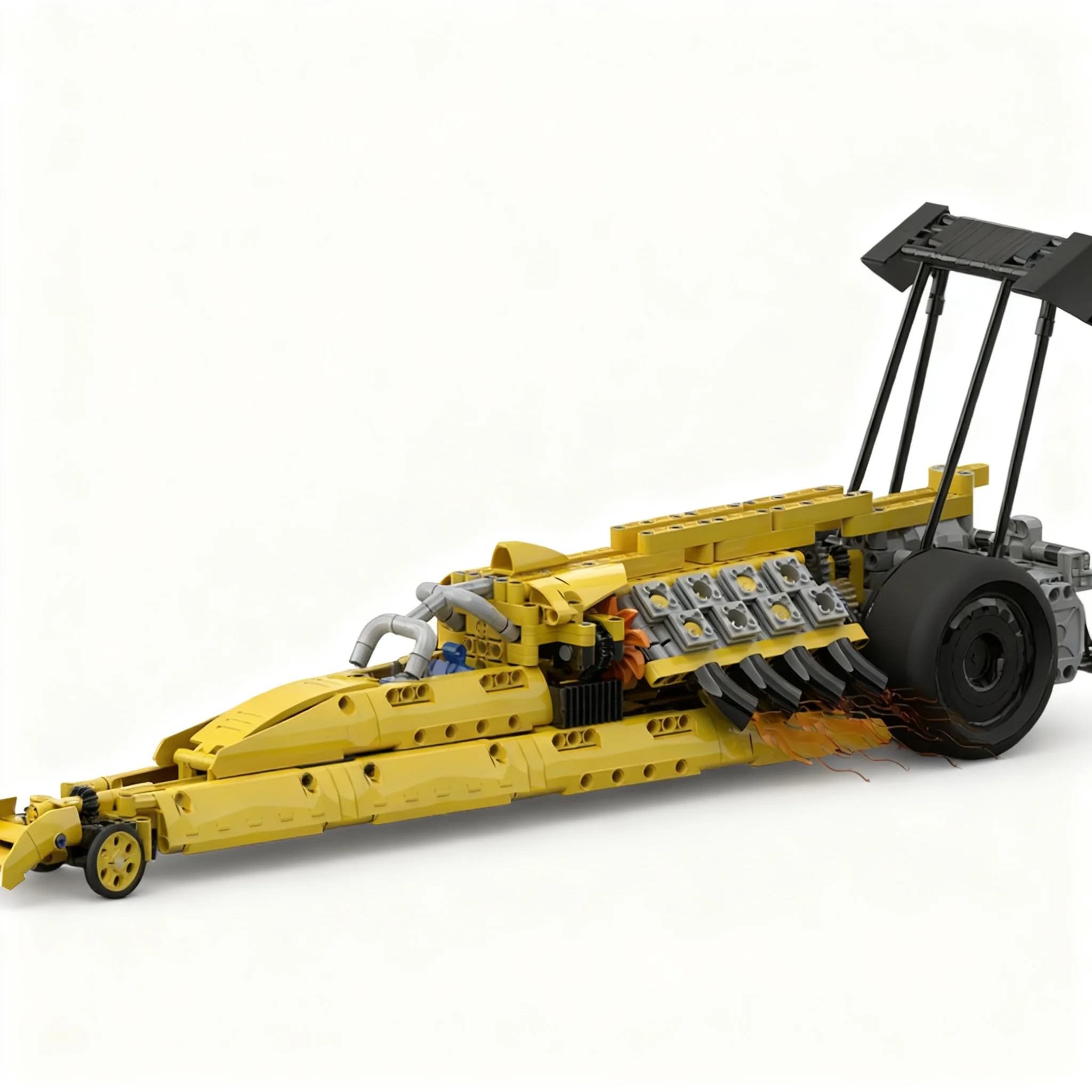 867pcs MOC Technical Dragster Model Building Blocks Toy Architecture Christmas Gifts Brick Birthday DIY Art Collection Education