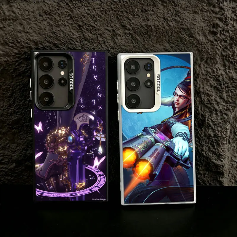 Bayonetta Phone Case for Samsung S26 Ultra S25 Edge S24 FE S23 FE S22 Plus Galaxy S21 S20 Cover Back Anti-fall Pattern Colorful