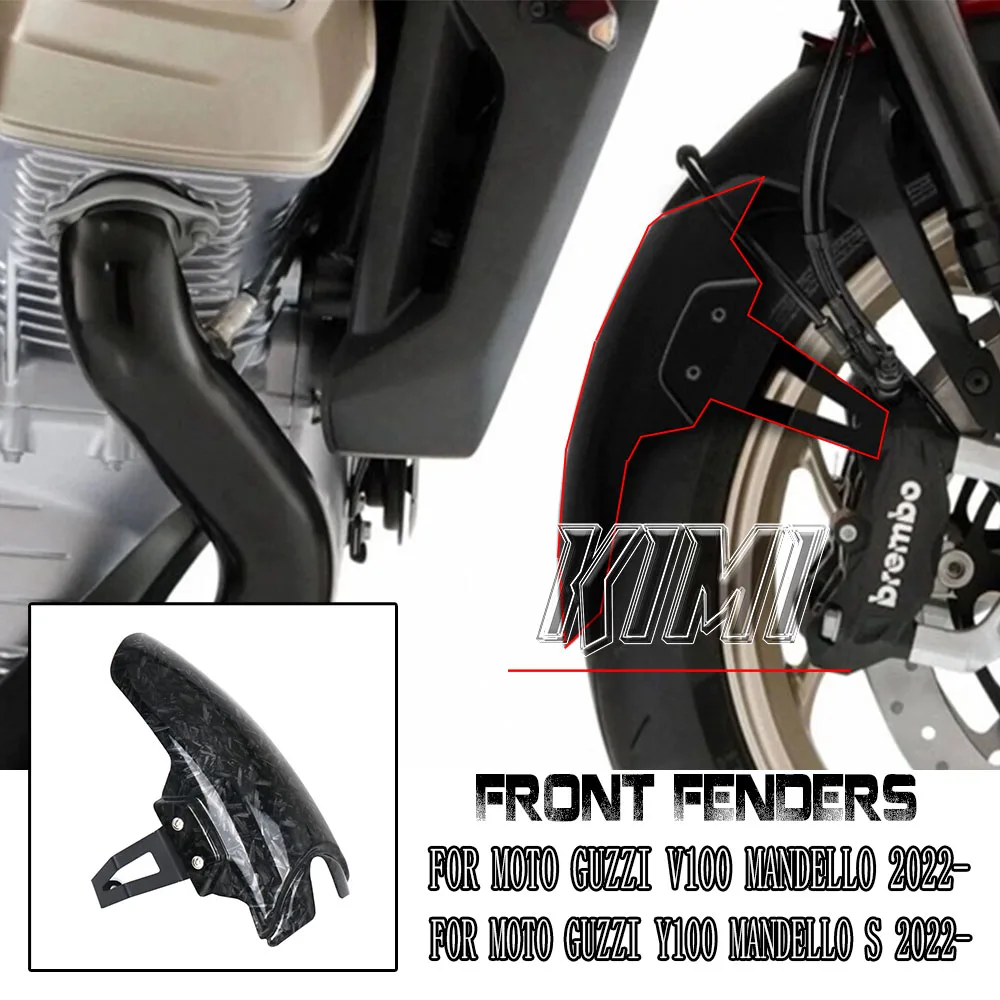 

Motorcycle For Moto Guzzi V100 Mandello S Front Mudguard Fender Extender Extension V100 MANSELLO 2022 2023