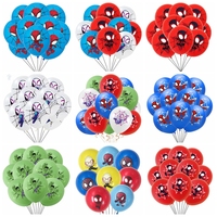 10/30Pcs Spidey And His Amazing Friends Theme 12inch Latex Balloon Decoration Boys Girls Birthday Party Latex Balloon Supplies