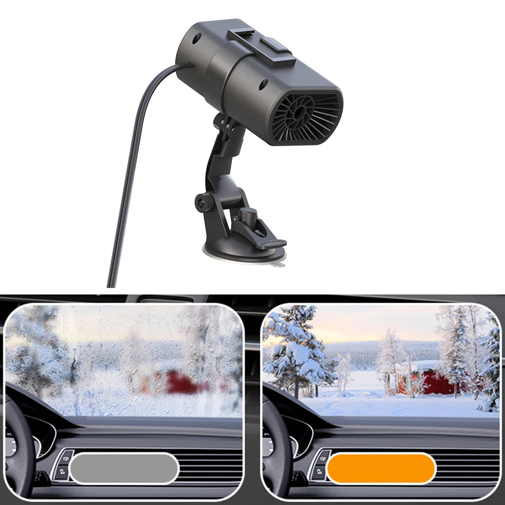 Calentador de coche de 12V y 200W, máquina de eliminación de niebla de nieve, descongelador de parabrisas, desempañador, calentador de coche antiniebla para vehículos