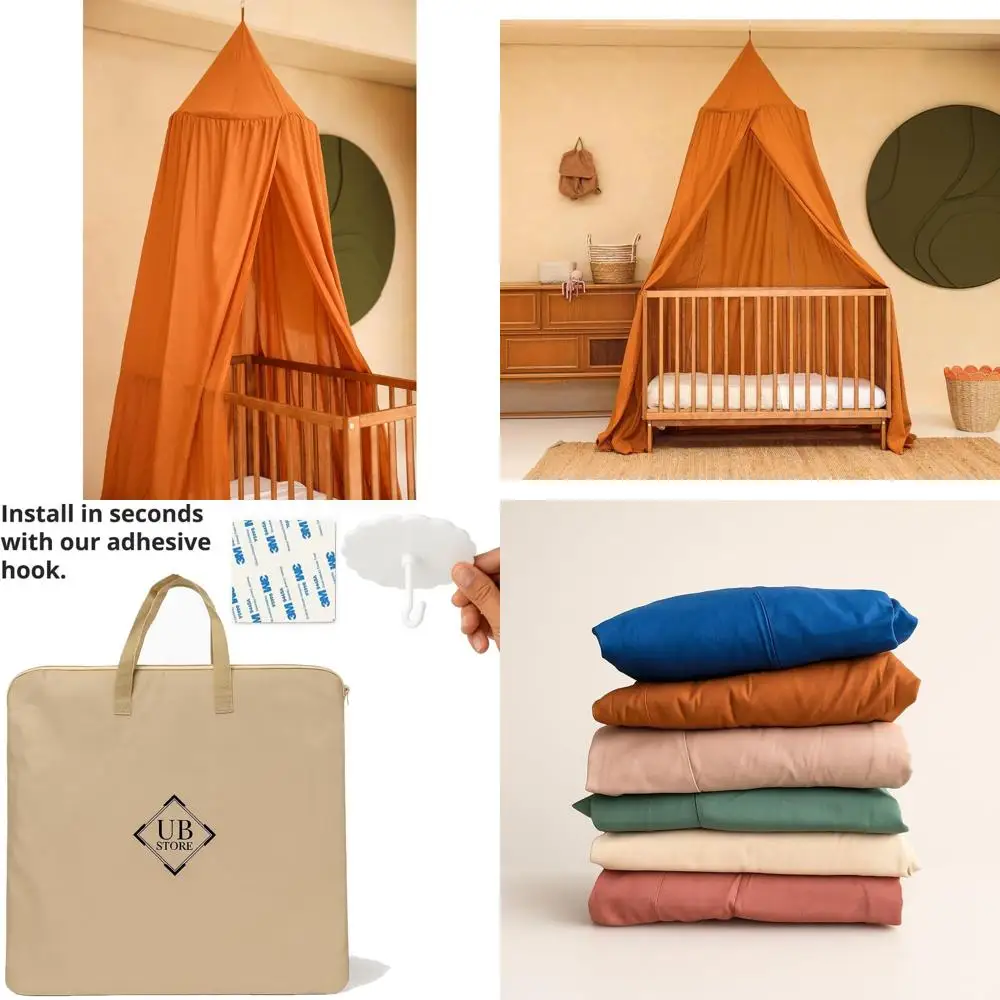 

Children's Playroom Bed Canopy | Toddler Mosquito Net for Nursery | Decorative Reading Nook Tent for Boys & Girls