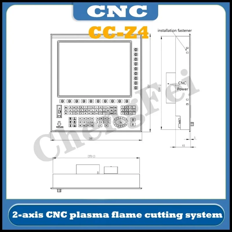

CNC Cc-Z4 2-Axis Controller Offline System For Plasma And Oxy-Fuel Large Cutting Machines Cyclmotion