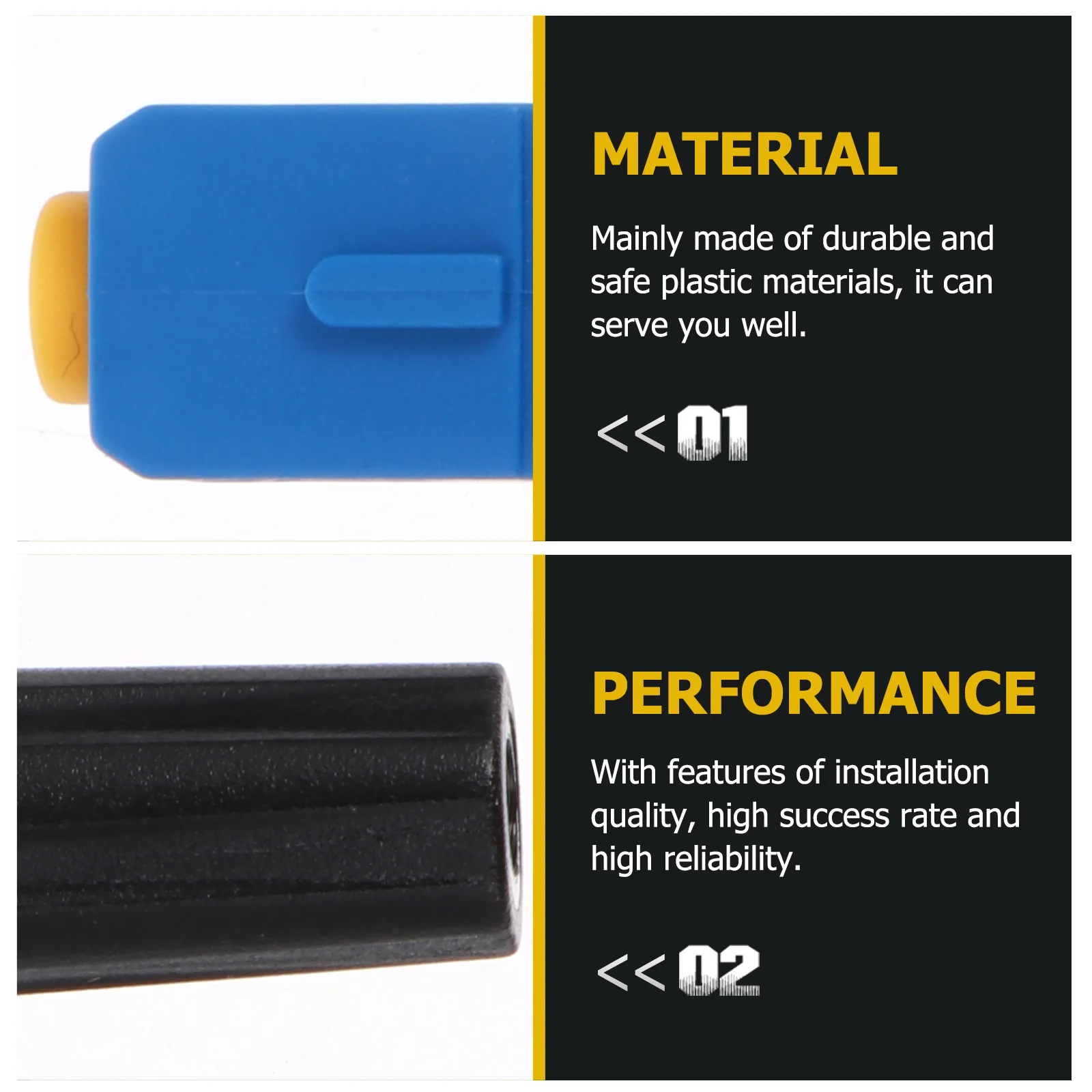 

10pcs Fiber Optic Quick Connector Single Mode Reusable Termination Tool For Network Instruments Low Loss Adapter Connector