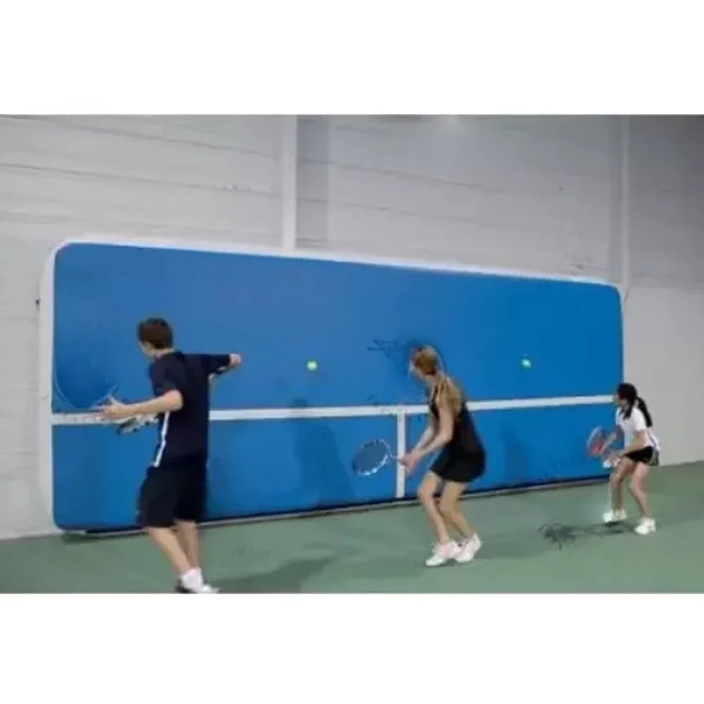 Inflatable Tennis Ball Rapidfire Inflatable Tennis Rebound Wall Drop Stitch Fabric Inflatable Foldable Tennis