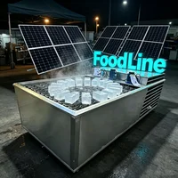 Air Cooling 1000kg Block Ice Bar Block Making Ice Cube Machine Ice Block Making Machine With Solar Panels Customized 4