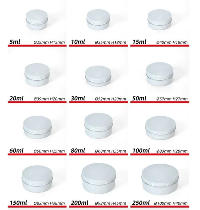 

sale cosmetics packaging lip gloss packaging black white lip balm tin silver aluminum jar soap skin jars,costemic container jars