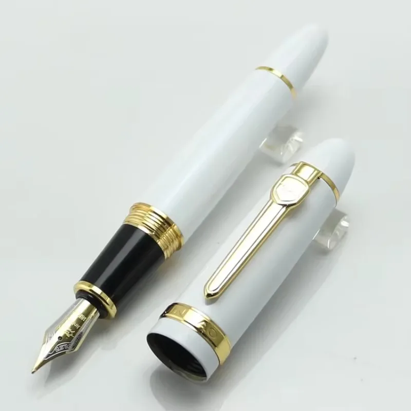 JINHAO 159 Broad 18KGP 0.5mm Nib Fountain Pen Purple Black Blue Champagne Gold Green Red White Signature Business Office