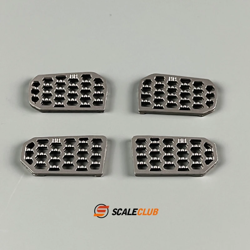 Pedali in Metallo SCALECLUB, Gradini per Cabina, Parti di Aggiornamento per Camion RC Tamiya 1/14 Scania 770S 56368, Accessori per Auto Giocattolo