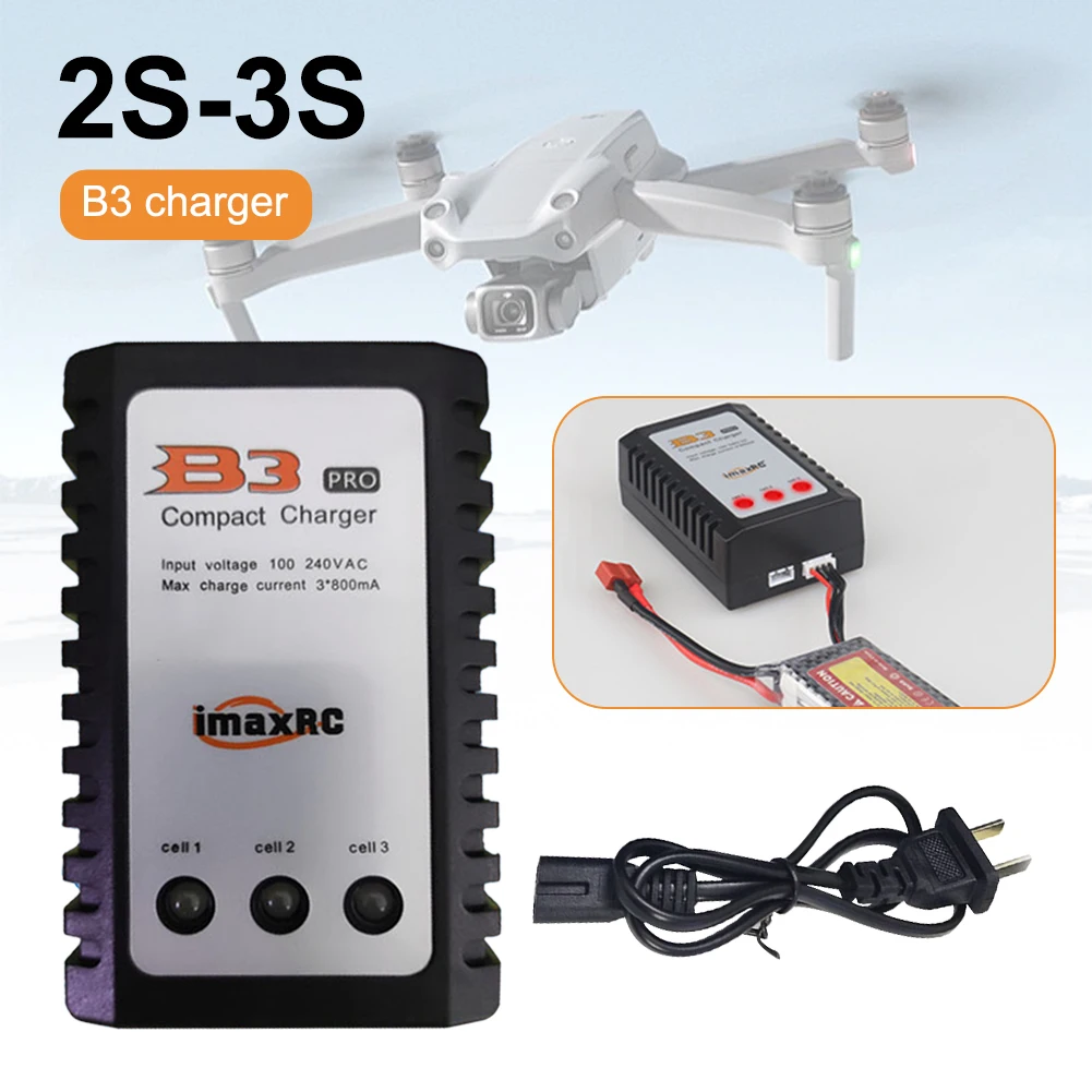 B3 charger toy lithium battery charger 11.1V balanced charging 7.4V charging cable 20W fast charging