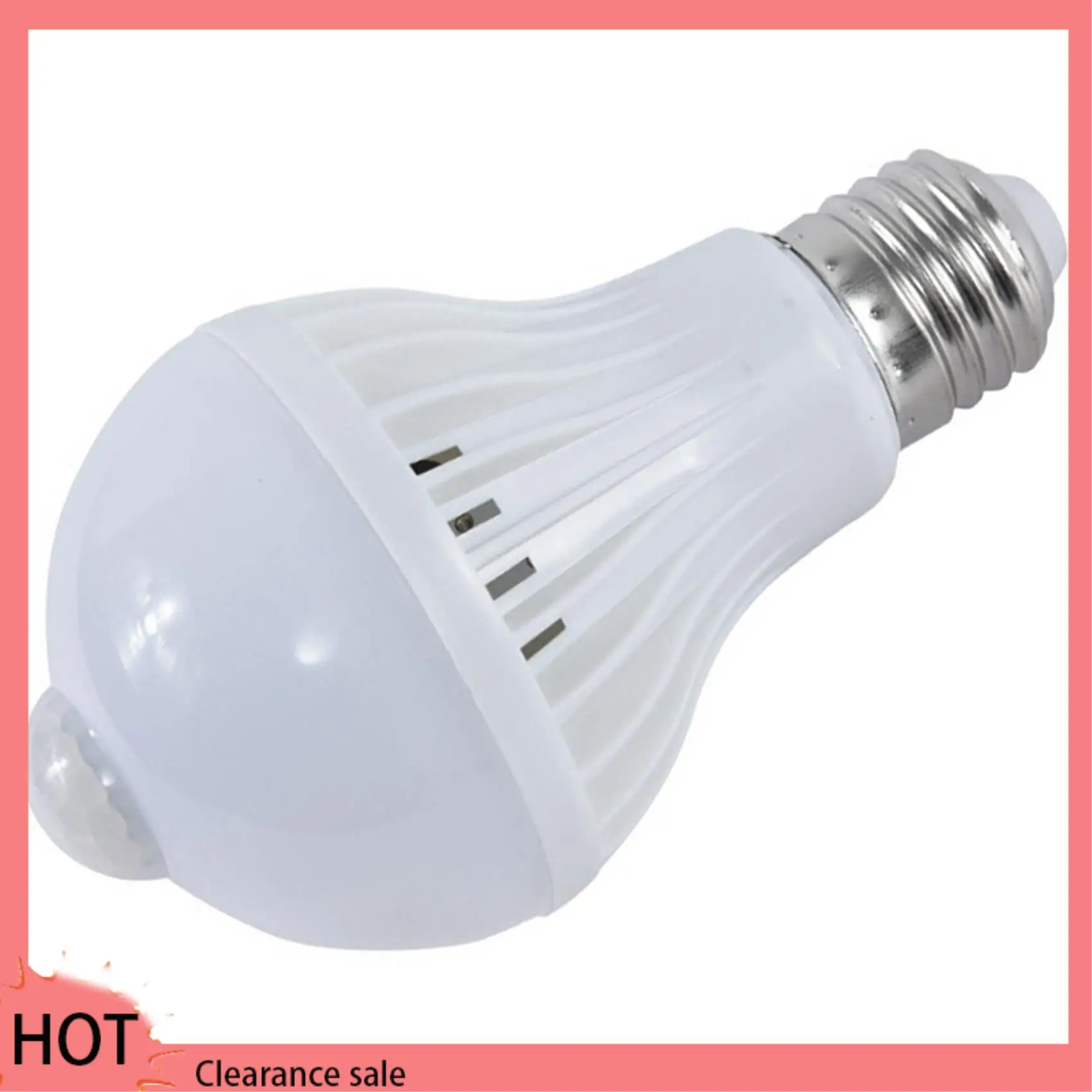 A88Z 2X Motion Sensor Bulb Human Body Infrared Induction LED Light Bulbs Automatically Activated Light For Porches (5W)