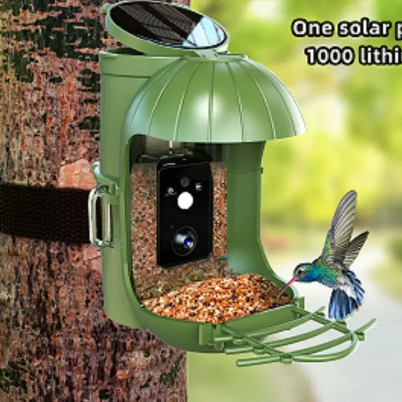 Factory Wholesale Solar Waterproof Wireless Outdoor Wildlife Wifi Photos Video Smart Bird House Nest Feeder Camera