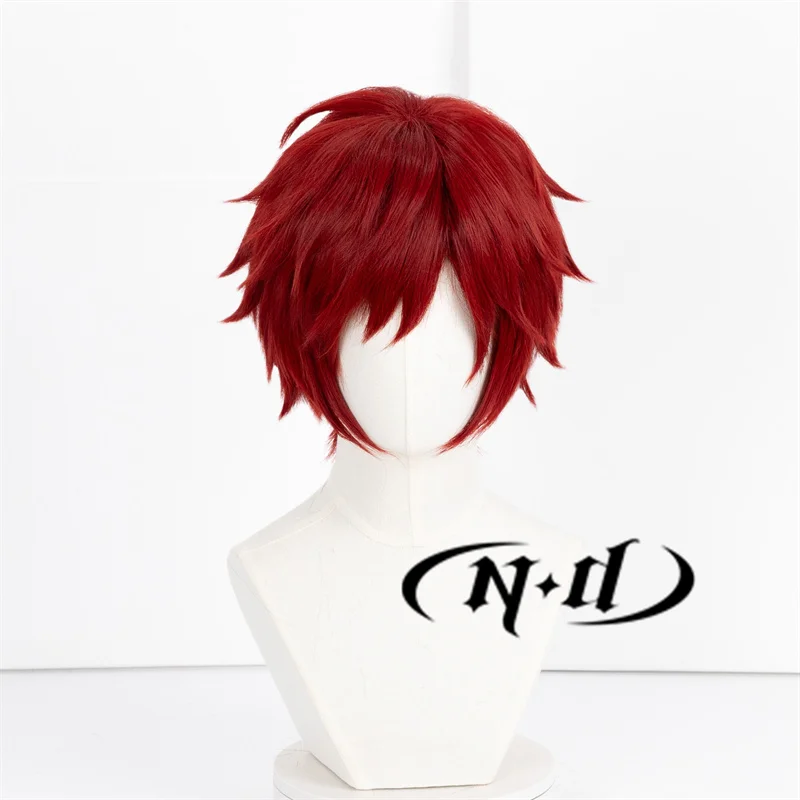 ND Gaara تأثيري الباروكات أنيمي تأثيري قصير شعر أحمر الباروكات لحزب Comic Con Coser موضوع الشعر الاصطناعية عالية الجودة