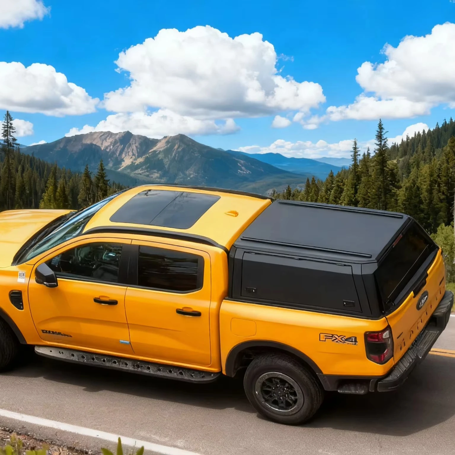 

Крышка кузова для пикапа Dream Garage FOR RANGER 12-22 из алюминиевого сплава, водонепроницаемая, с замком, высокого качества.