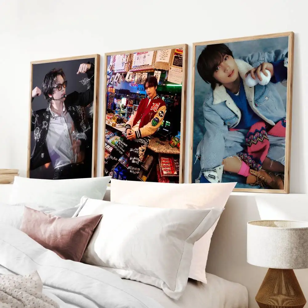 Doyoung Kpop NCT     Poster Print For Bedroom Living Room Home Decor Cartoon Movie Canvas Painting Wall Art HD Picture Mural - view 2