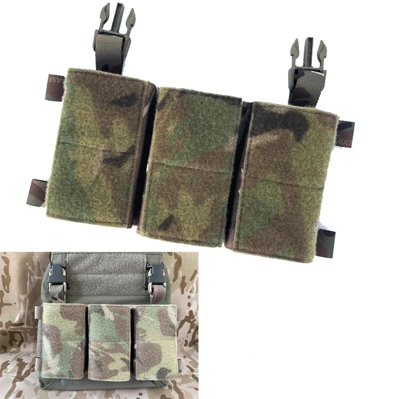 

Tactical LV119 FCSK AVS Expansion Conversion Mag Ammo Pouch Gear 5.56/7.62/AK47 Vest Plate Triple Magazine Bag