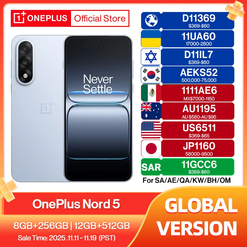 yZ[zOnePlus Nord 5 O[o X}[gtH 50MP LYT-700 J 1.5K AMOLED fBXvC Snapdragon 8s Gen 3 OxygenOS 15