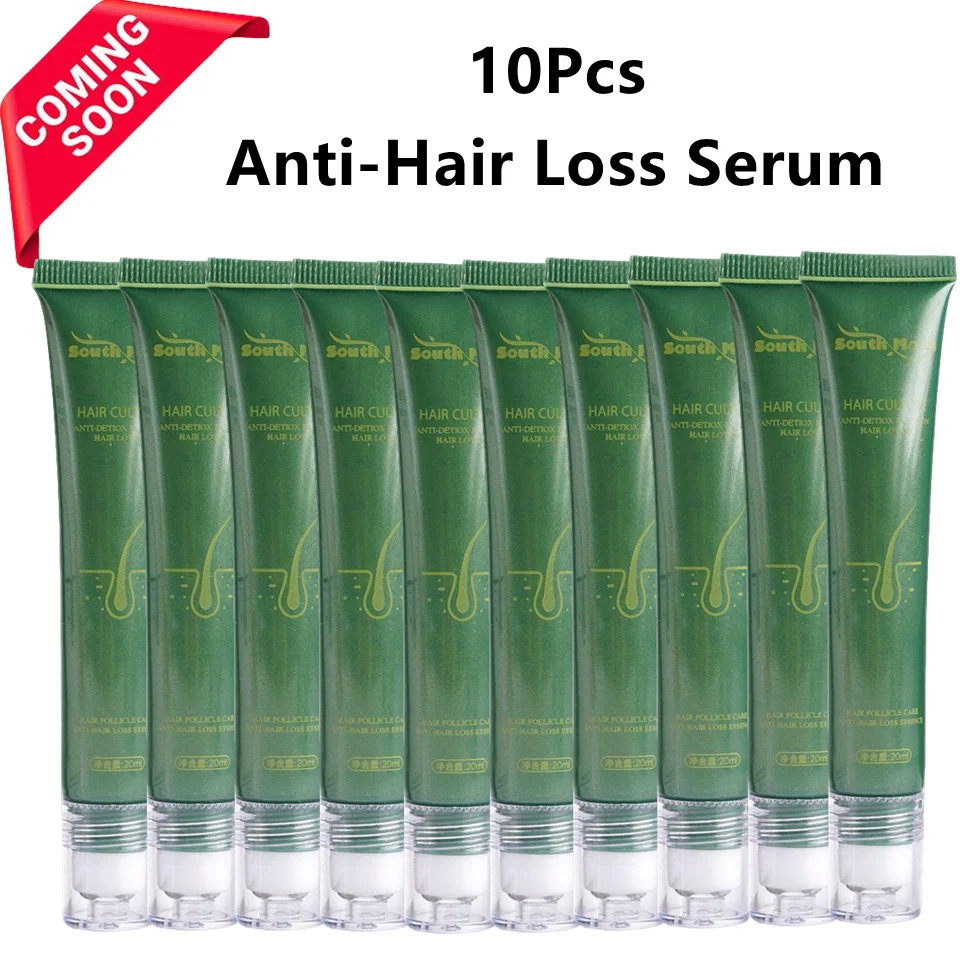

10Pcs Anti-Hair Loss Serum Essence Thinning Balding Treatment Oil Strengthen Hair Roots For Scalp Health Care