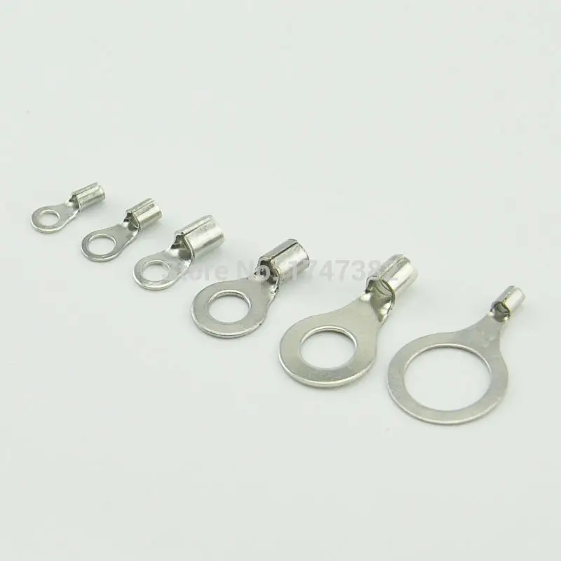 100PCS/50PCS RNB1.25-5 Non-insulated ring terminal electrical wire crimp naked connector AWG 22-16