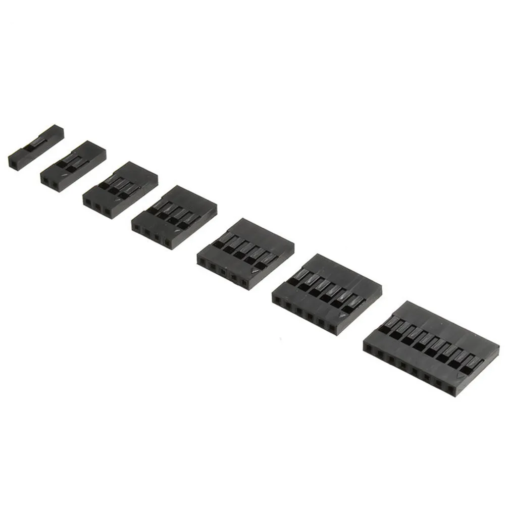 310Pcs 2.54mm Jumper Connector Kit with 1x1 to 1x8 Pin Header Housing for Electronics Prototyping Computer Building Pcb Testing