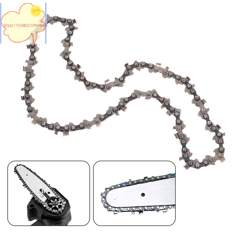  1PC 4/6/8/12/14/16 Inch Metal Chainsaw Chain Spare Parts Link Chainsaw Saw Chain Blade For Electric Saw Accessories Wood Cutting 