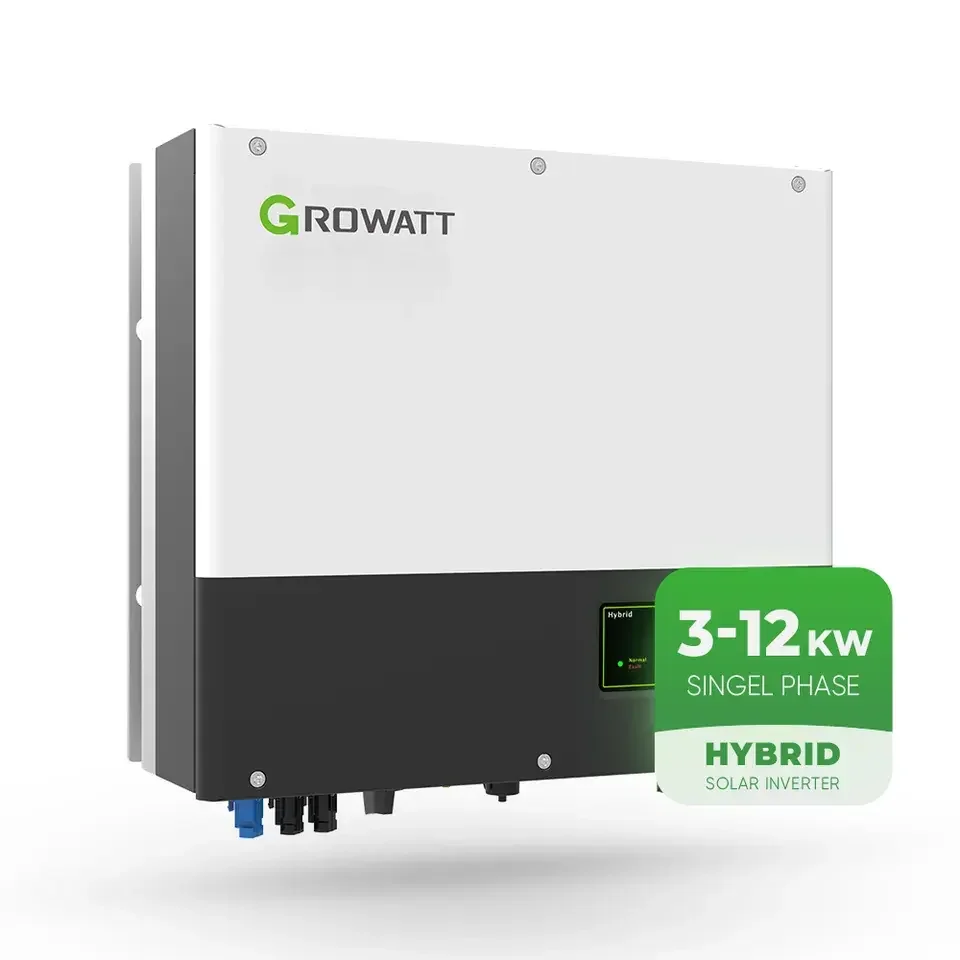 Growatt 3kw 5kw 6kw 7kw 8kw 10kw Hybrid Inverter 220v/230v Ac 3 Phase Max Efficiency 10kw  Solar Inverter