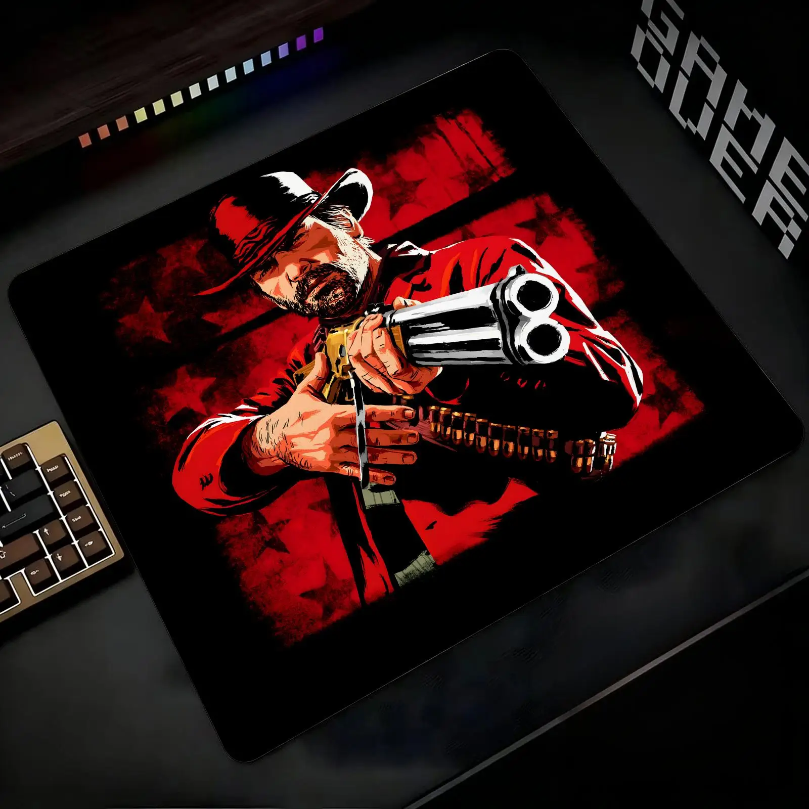 Mouse Pad Regular gaming mouse pad Office mouse pad Laptop desk mat Stitched edge S/M/L size mouse pad  Red Dead Redemption