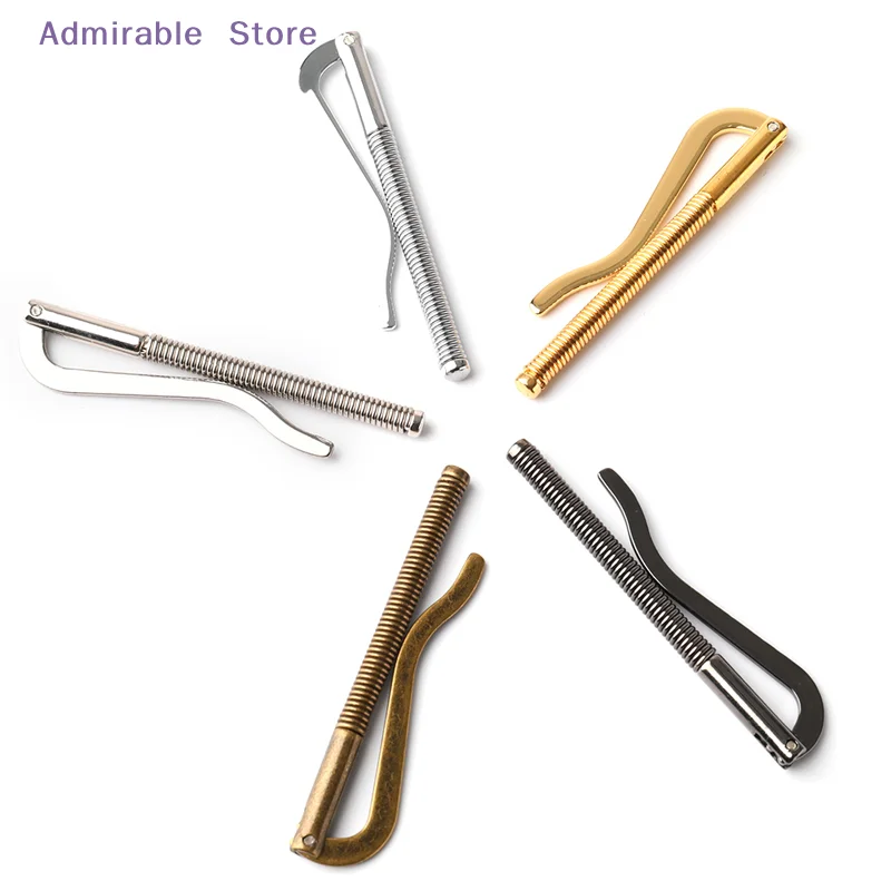 w1Pc Metal Bifold Money Clip Bar Wallet Replace Parts Spring Clamp Cash Cheque Holder  For Pocket 75mm/3 inch