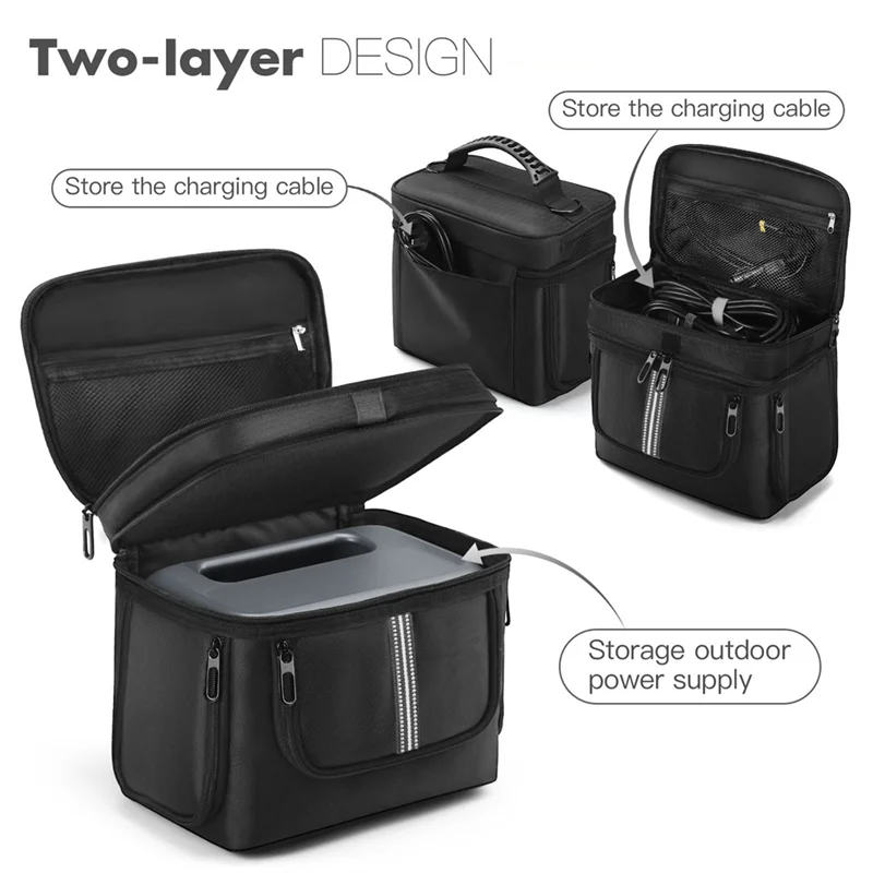 

A32T-Для BLUETTI BT-02 AC2A Дорожный чехол Защитный чехол для портативной электростанции с плечевым ремнем и ручкой