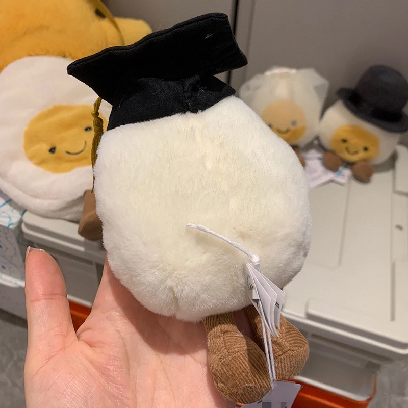Jellycat タグ付き 面白いドクターエッグ かわいいぬいぐるみ 卒業ギフト ホリデーギフト 人形 友人用 ぬいぐるみ かわいい会社