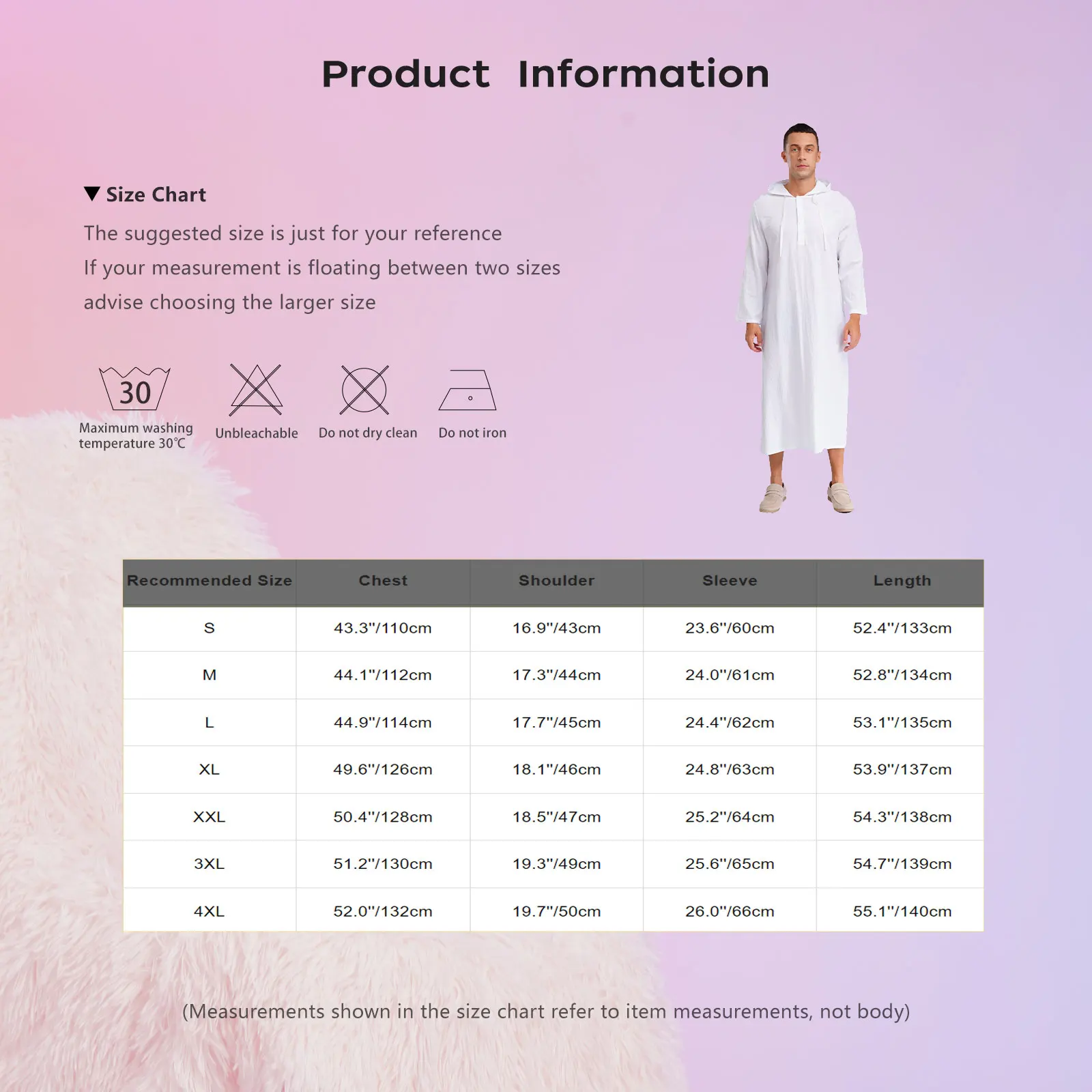 Mens Jubba Thobes 리넨 이슬람 가운 주머니가있는 후드 중동 이슬람 아랍어 모로코 Kaftan Eid기도 긴 가운 드레스