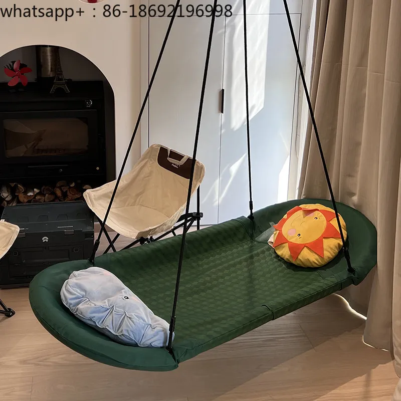 Early Education Kindergarten Children Hang Spaceship Type Rectangular Swing Sensory Training Suspension