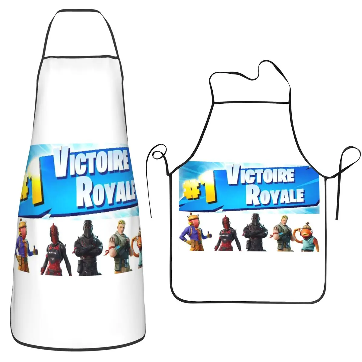 

Фартук Fortnite Victory Royale, фартук шеф-повара, кулинария, стопор, водонепроницаемый нагрудник, кухонный сарафан для чистки для женщин и мужчин, живопись