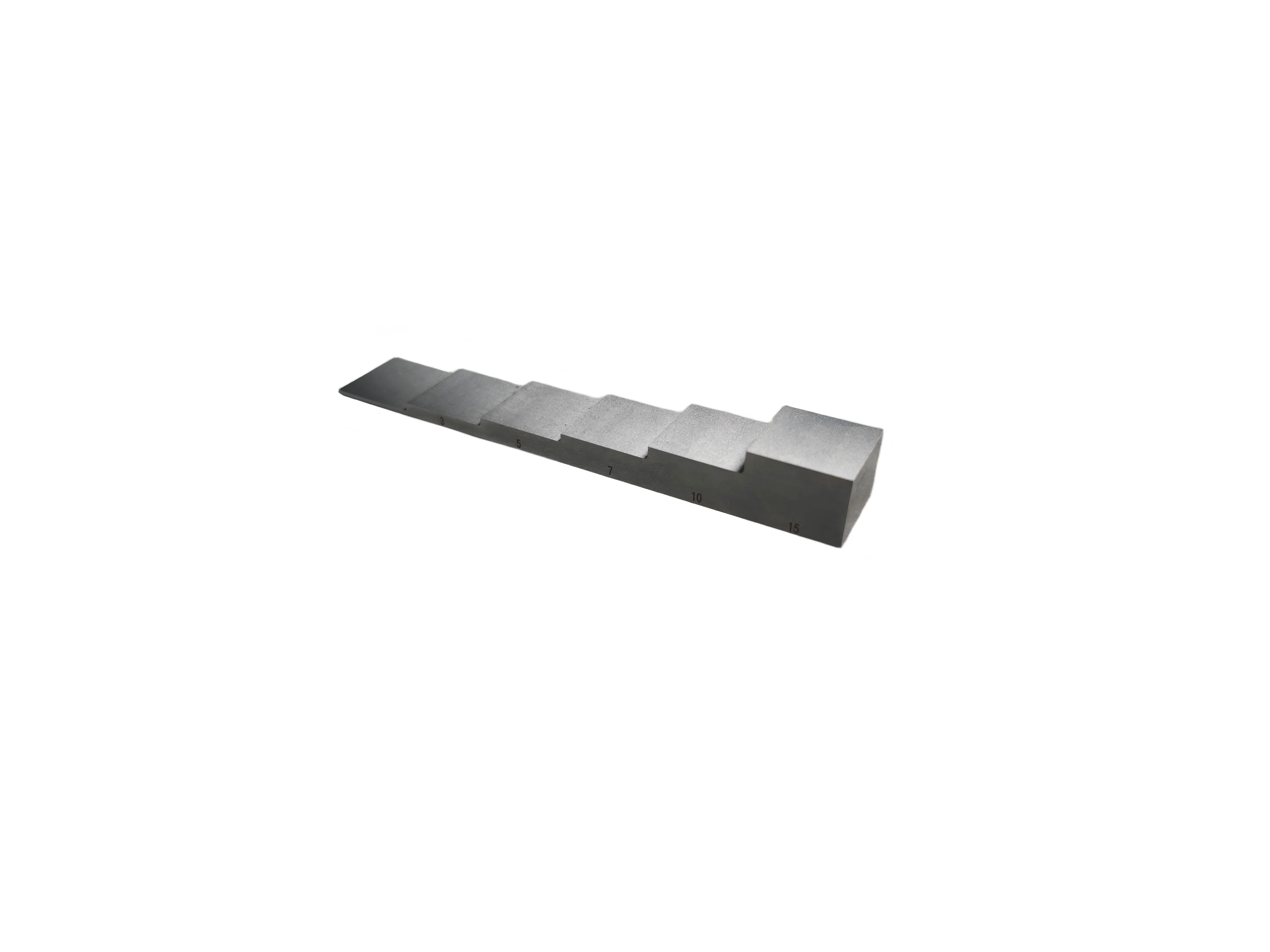 6 Step 1-15mm Calibration Block Step Wedge for Ultrasonic Thickness Gauge 304 Stainless Steel