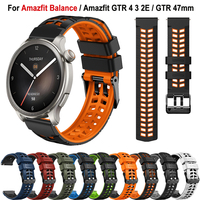 For Amazfit Balance Strap Silicone 22mm Watch Band For Huami Amazfit GTR 4 3 Pro/GTR 2E/GTR 47mm/Bip 5 Bracelet Belt Accessories