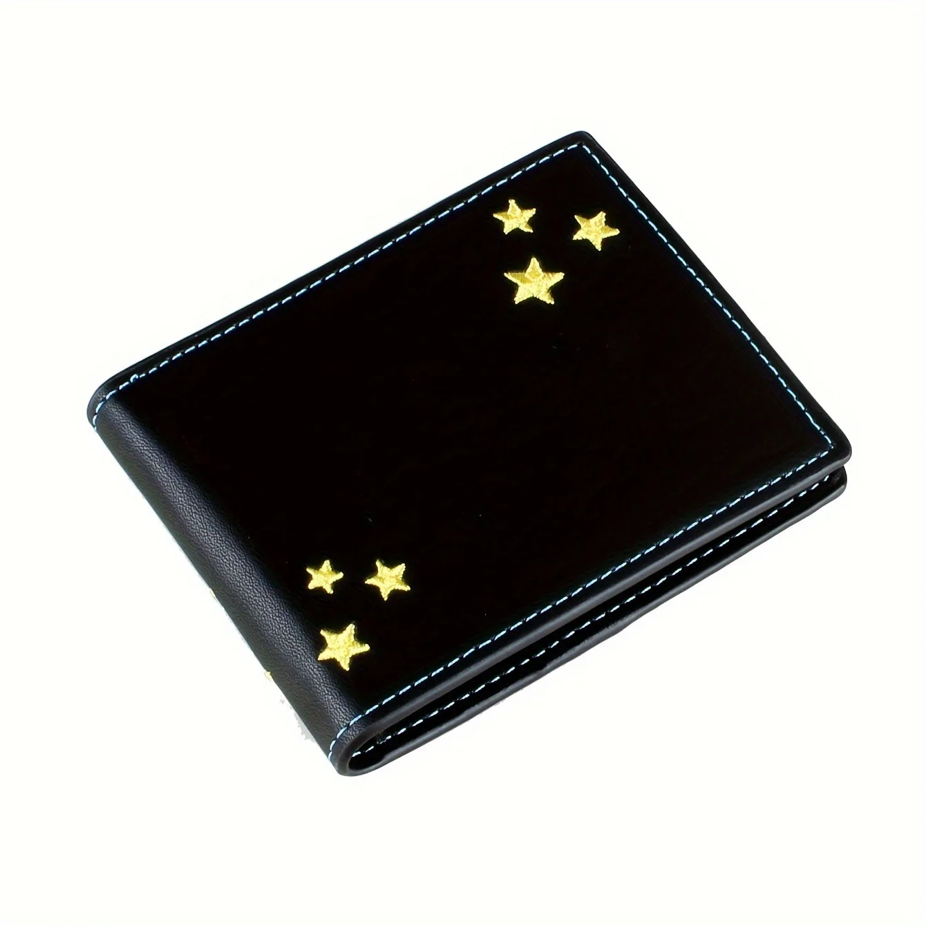 Herren-Geldbörsen, berühmte, hochwertige PU-Leder-Brieftaschen, zweifach faltbare Geldbörsen, Business-Bankkartenhalter, Geldbeutel – Detail 5