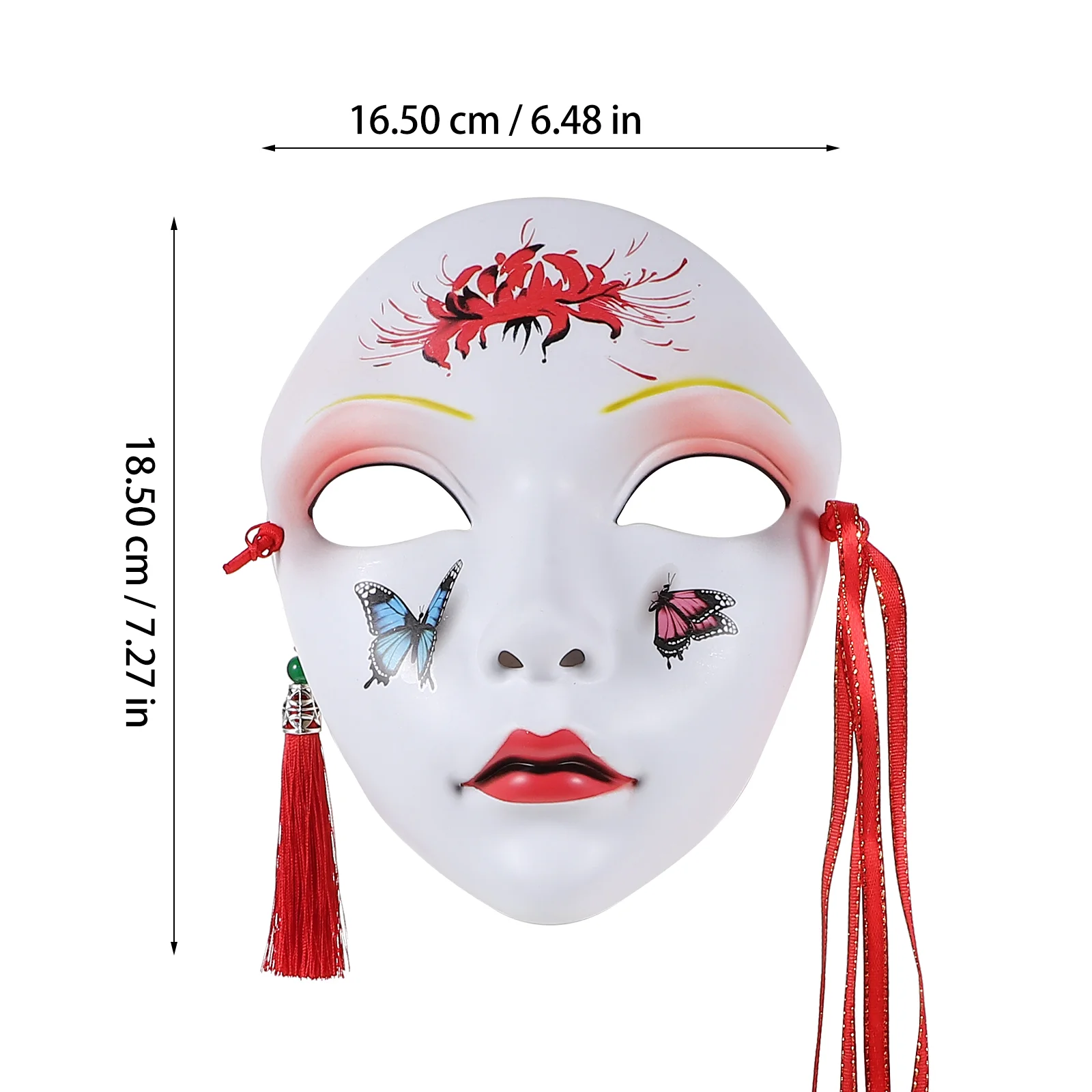 Maschere per feste disegnate a mano Forniture per copricapo per il viso Amanti del materiale in ABS in stile cinese