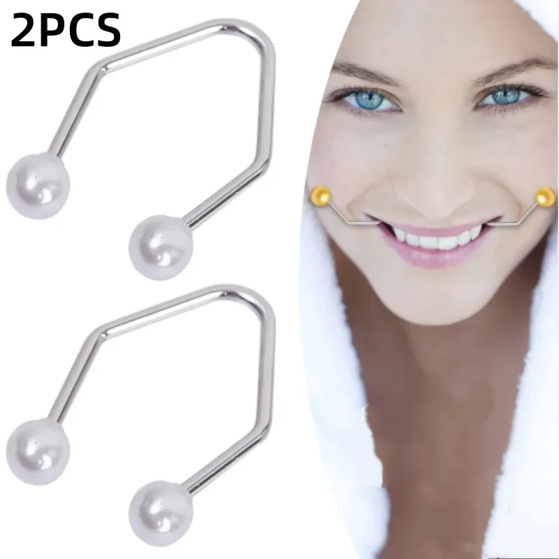 2pcs Facial Dimple Trainer Device for Lip & Cheek Dimple Creation, Gentle Dimple Maker Aid for Natural Dimple Training Exercise