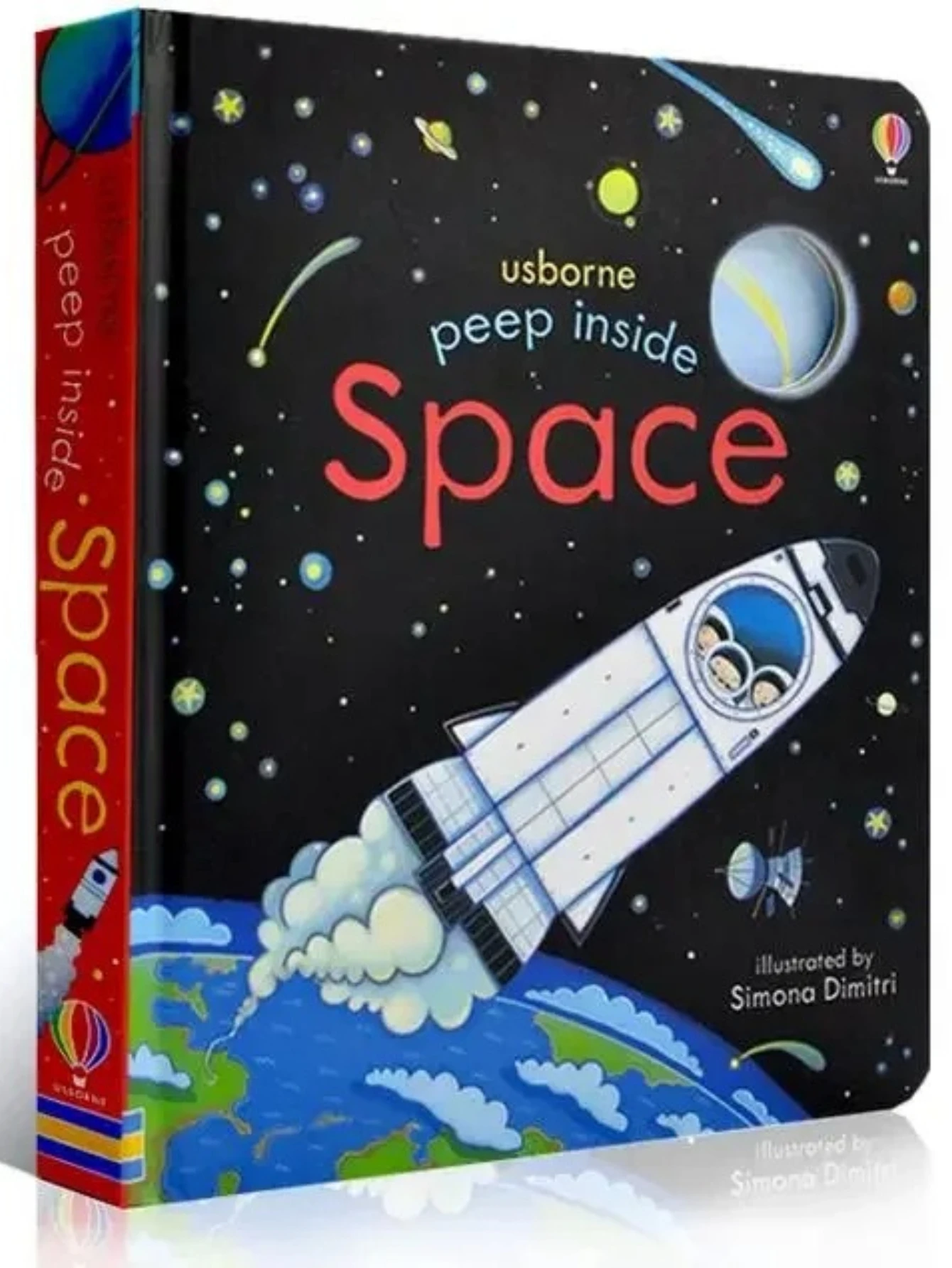 Usborne Peep Inside Space Educational English Picture Book for Kids Baby Bedtime Reading Planet 3D Flap Board Books