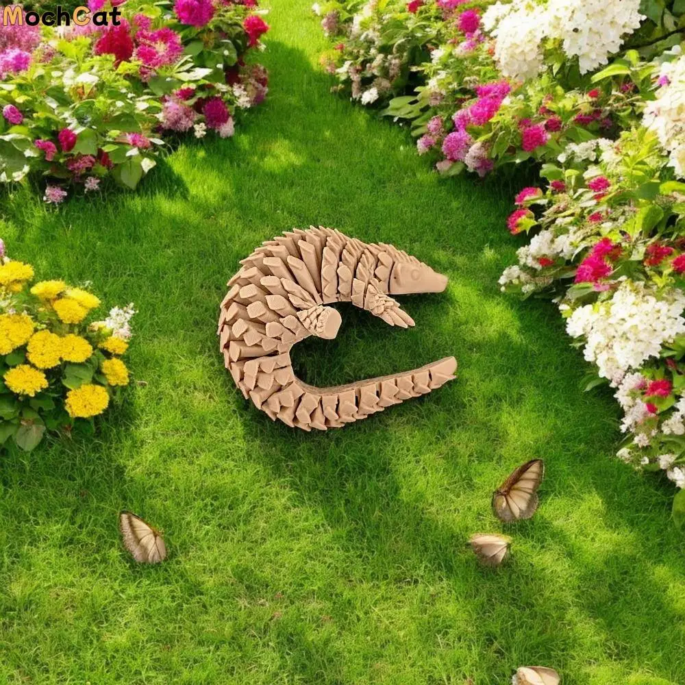 

Movable Joints 3D Printed Pangolin Cartoon Handicraft 3D Printed Pangolin Model Figurine Realistic Pangolin Ornament