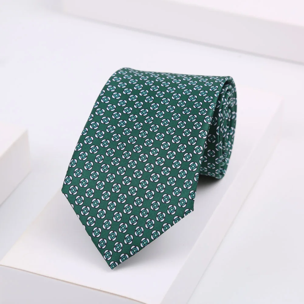 Neues Design Krawatte für Herren, Seidenoptik, weich, blau, rot, gelb, gepunktet, geblümt, geeignet für Hochzeit, Party, Business, Büro, Accessoires – Detail 13