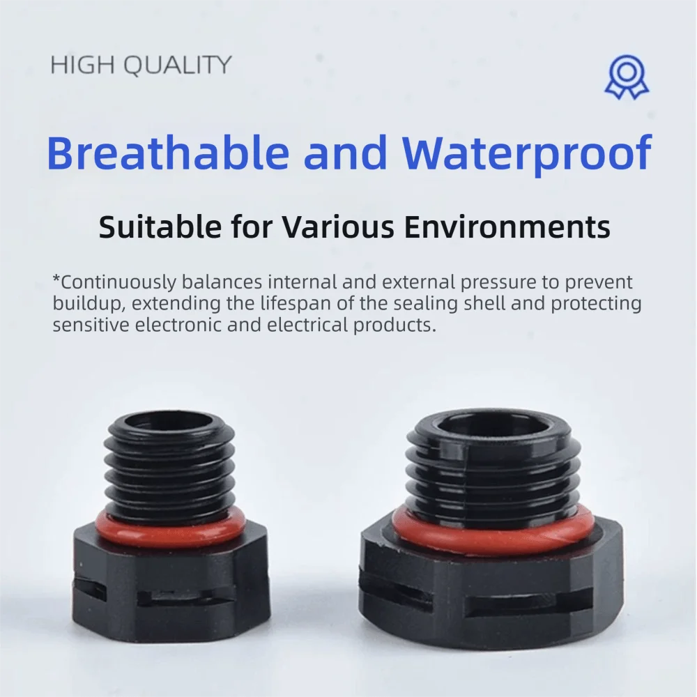 Imagen 6: Nuevo Tapón de Ventilación Impermeable M5 M6 M8 M12 M16, Válvula de Aire de Nylon