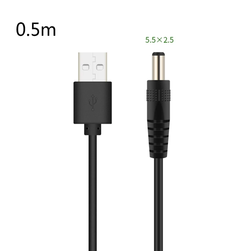 USB Charging Cable Cord Universal USB to for DC 5.5x2.1 5.5x2.5 3.5x1.35 4.0x1.7