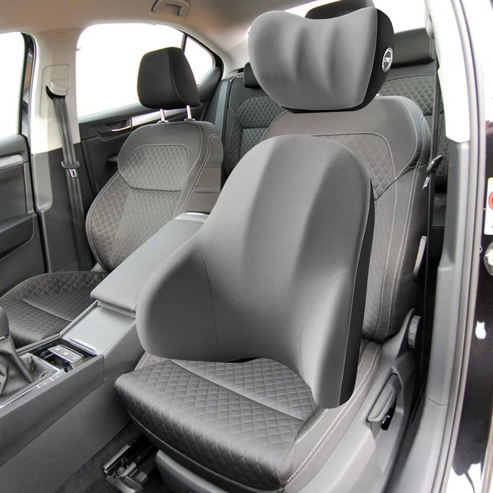 

Подушка для спины автомобиля и комплект подушек для шеи автомобиля, подушка для поддержки спины